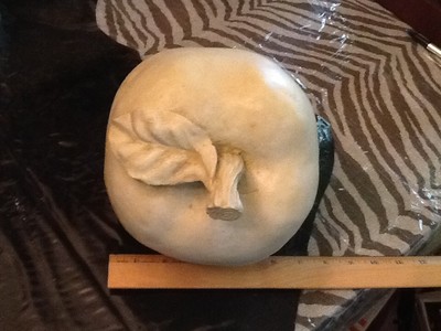 LARGE 8 inch IVORY APPLE Figurine by Ballards Design or Pottery Barn