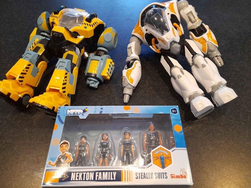 The Deep Nektons Diving Suits Figure 4 Pack 9cm Figures The Nekbots