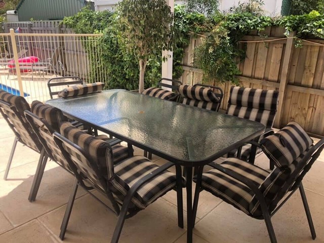 8 Seater outdoor table and chair | Outdoor Dining Furniture | Gumtree