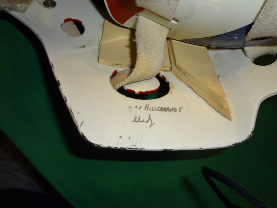 1995-1996 BINGHAMTON RANGERS GAME WORN HOCKEY GOALIE MASK