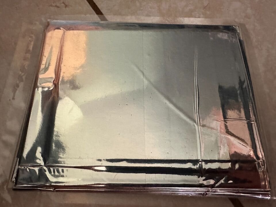 PACK OF 4 - NIP Emergency Survival Safety Thermal Protection Mylar  Blanket Wrap