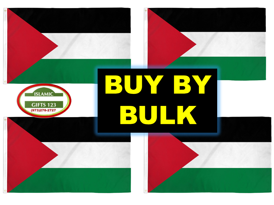 Palestine Flag 2 Ft x 3Ft Jerusalem Free GAZA  AL Quds Dome Of Rock Islamic Gift