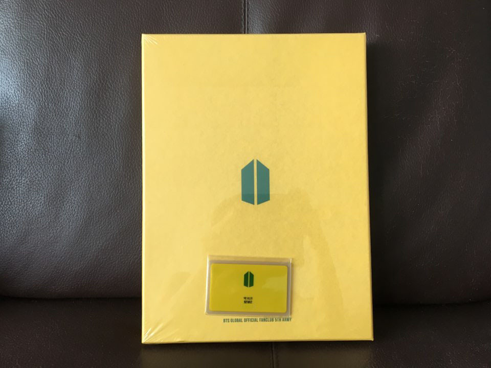 Bts Global Official Fanclub Army 5th Term Membership Kit Pc Card Included Rare