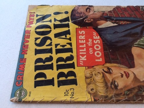 Prison Break! GGA No. 3 Fair 1.0 1952 Pre Code Crime Realistic