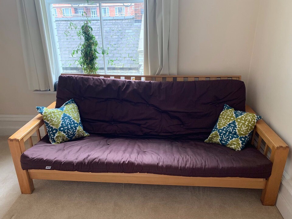 Solid Oak 3 Seater Sofa Bed in Holborn, London Gumtree