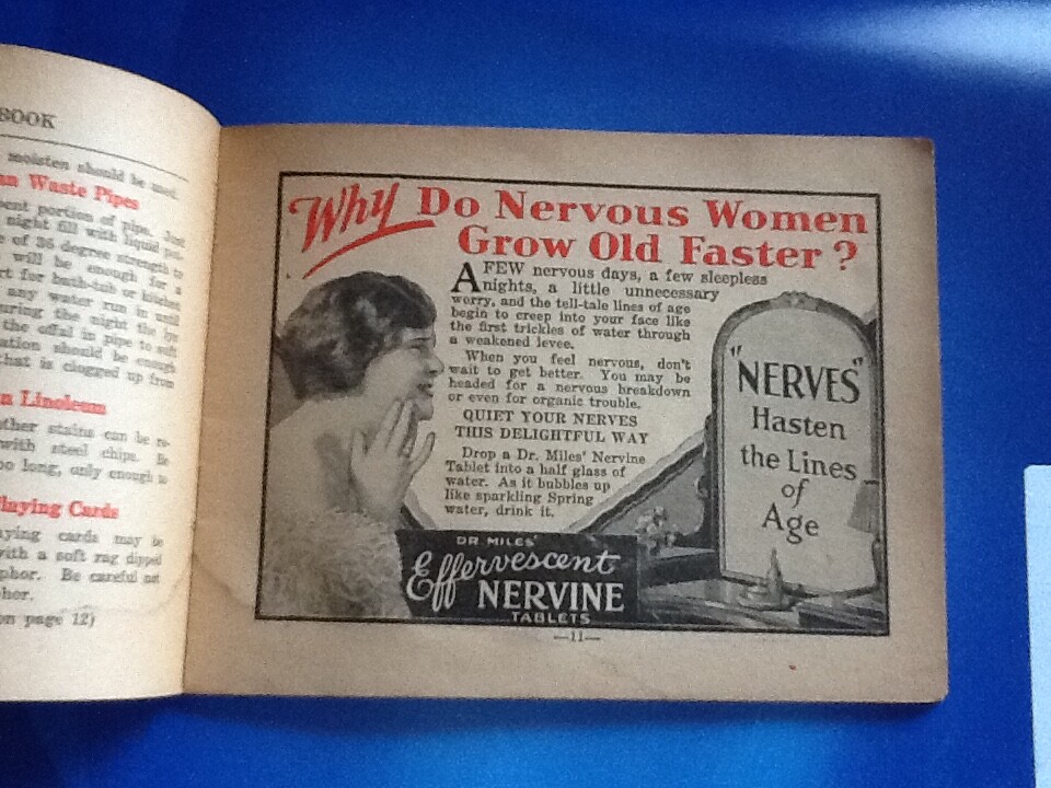 Green and Bently Drug Co. Oskaloosa, Iowa. Dr. Miles' Household Help Book. Vntg.