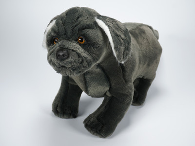 Neapolitan Mastiff Puppy by Piutre, Hand Made in Italy, Plush Stuffed Animal NWT