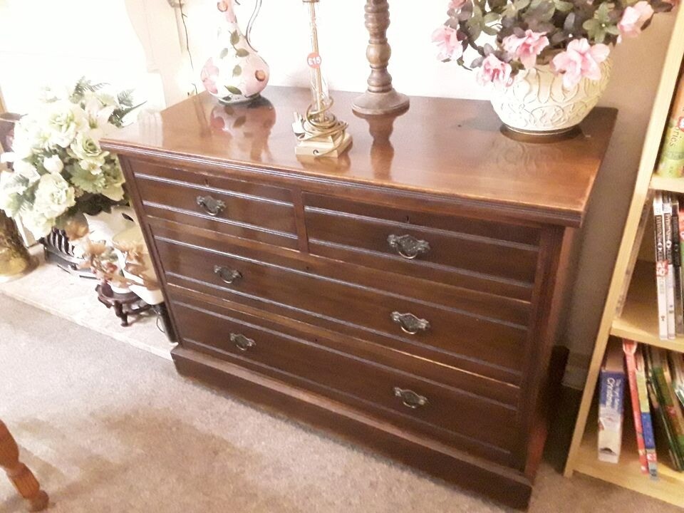 Solid mahogany vintage drawers Copley Mill LOW COST MOVES 2nd Hand