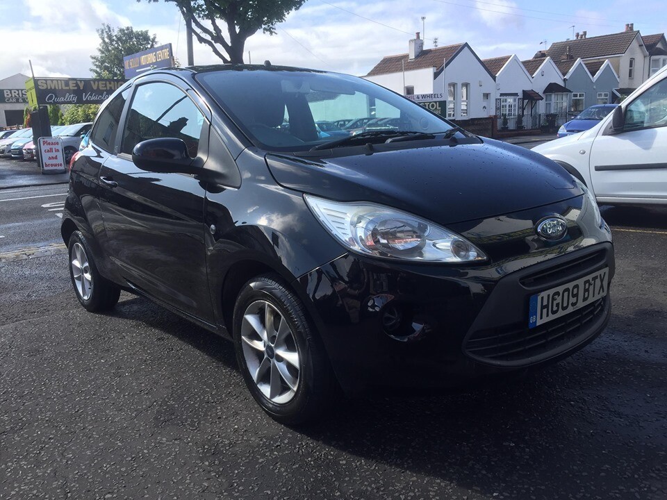Ford KA 1.2 Petrol Manual 3 Door Hatchback Black 2009 Stunning Car Low Road Tax in Westbury On