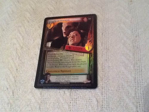 BUFFY CCG AC 121 WRATH OF ANGELUS FOIL?  UNLIMITED EDITION CARD