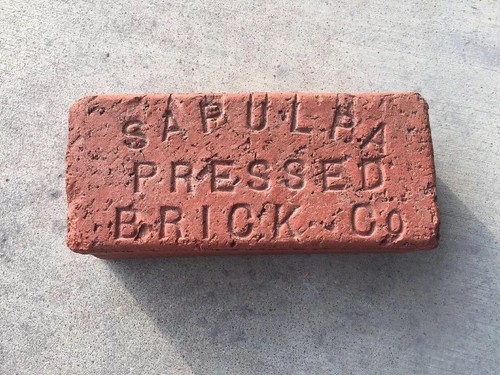 Rare...Sapulpa Pressed Brick Co ... Brick...Sapalpa, Oklahoma