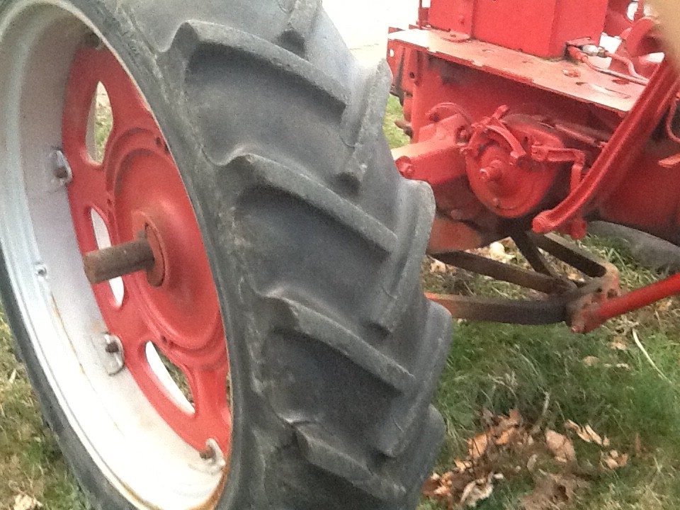 farmall c tractor with plow