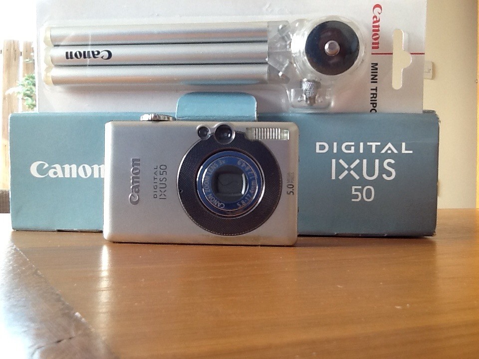 Canon Digital IXUS 50 Camera with mini tripod in Keynsham, Bristol
