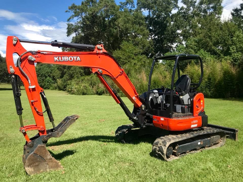 2014 Kubota U55 Excavator **732 Hours** 47 HP 2.6L kubota diesel engine