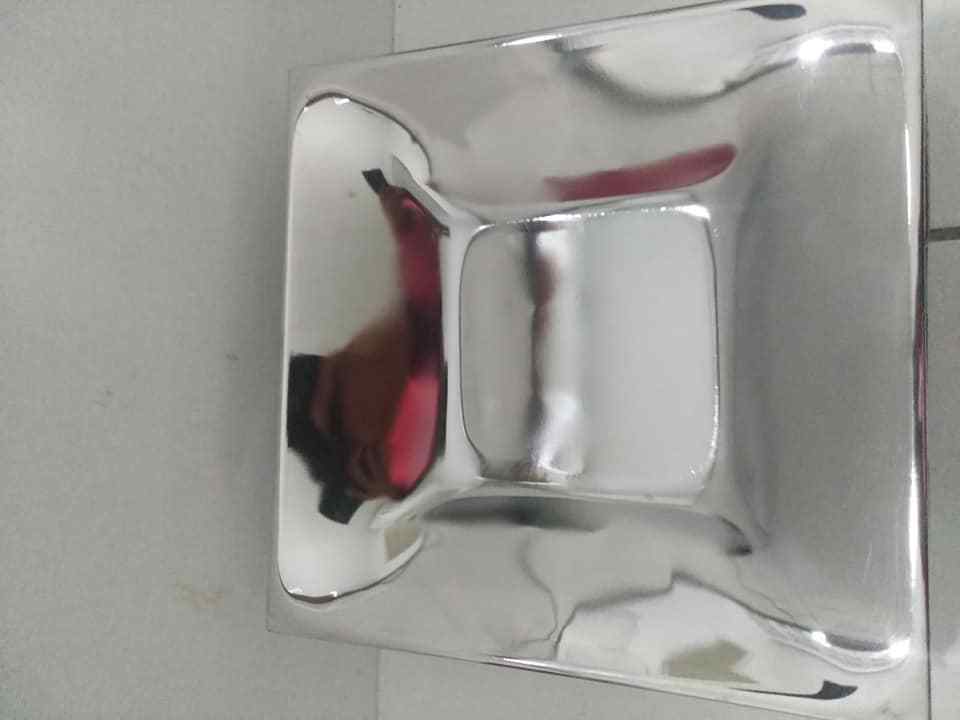 Marshall Fields 3 Silver Metal Square Dish Decor Plate Vintage NEW