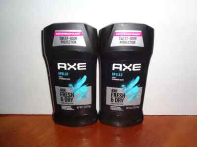 AXE Apollo Antiperspirant Deodorant Stick for Men 2.7oz Each Lot of 2 Exp 09/25