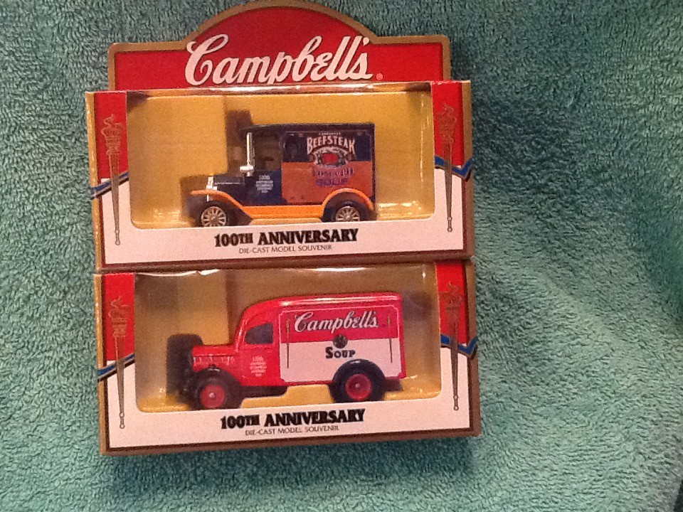 Campbell's Soup Set of 2 Die Cast Trucks 100th Anniversary Edition