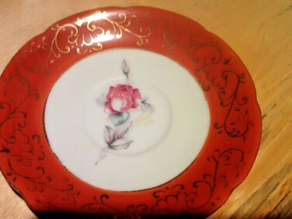 Demitasse Made in Occupied Japan Cup and saucer with Roses