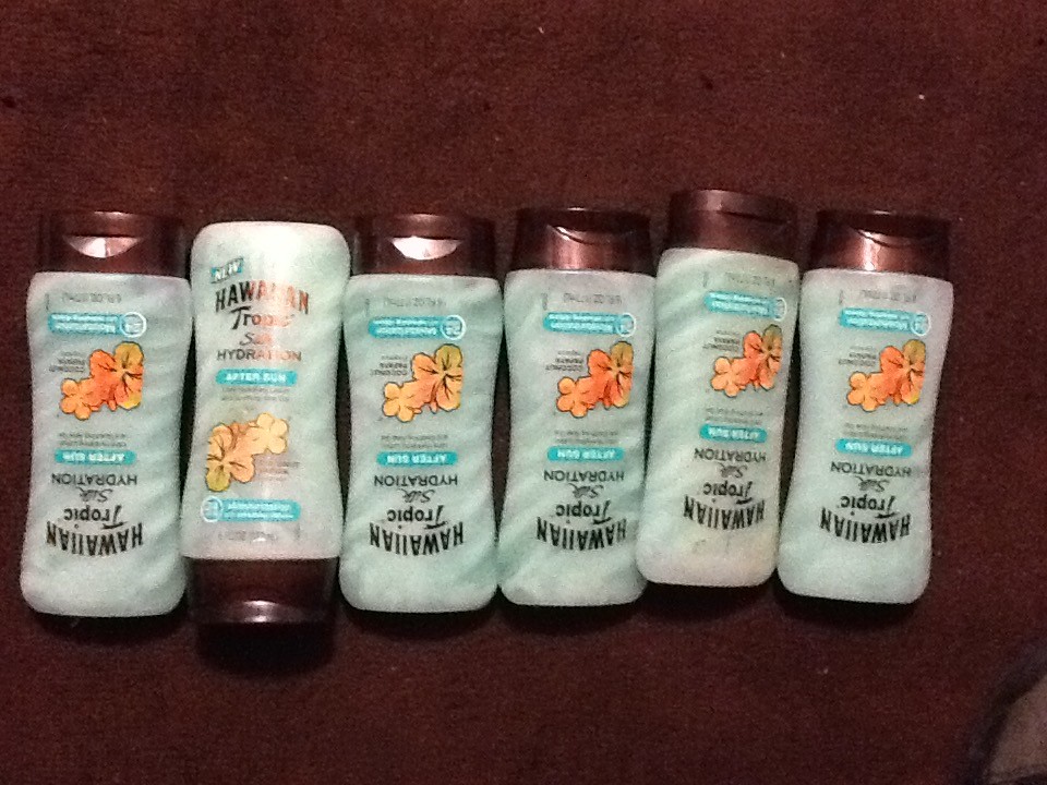 6 Hawaiian Tropic Silk Hydration After Sun Lotion Coconut Papaya Scent Each 6 oz
