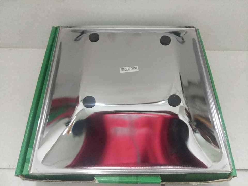 Marshall Fields 3 Silver Metal Square Dish Decor Plate Vintage NEW