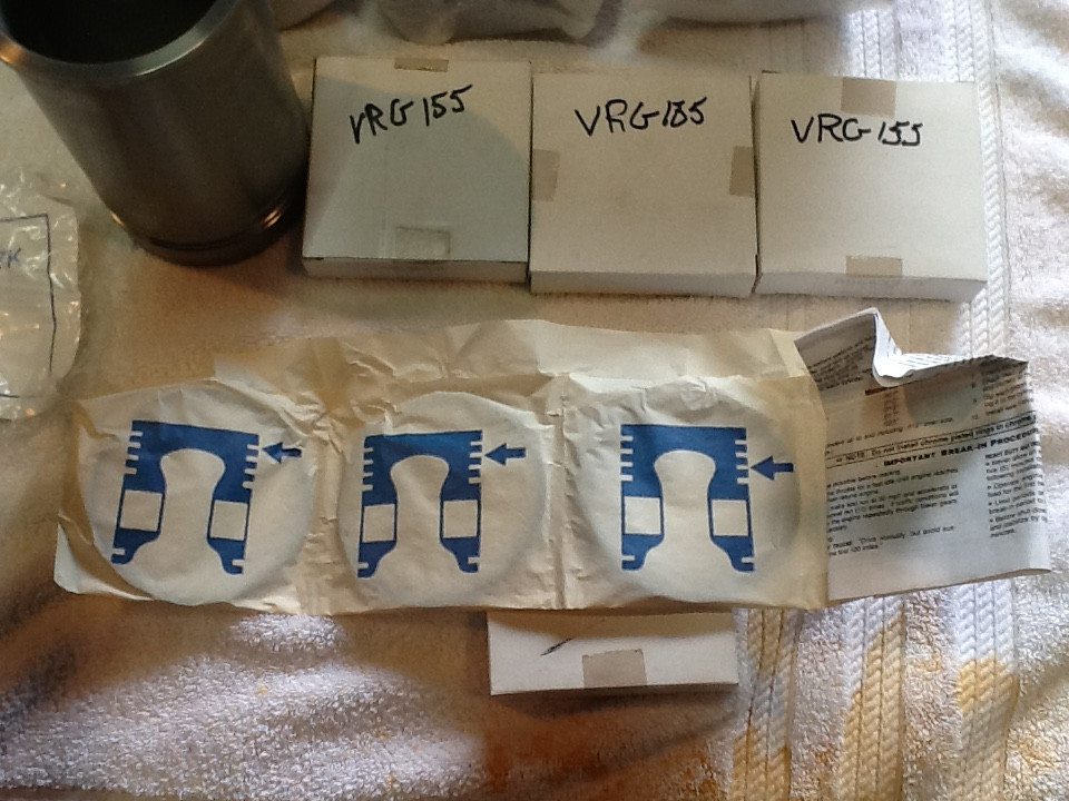 WAUKESHA VRG 155 4 CYL. LINERS & RINGS OILFIELD NAT. GAS OR PROPANE