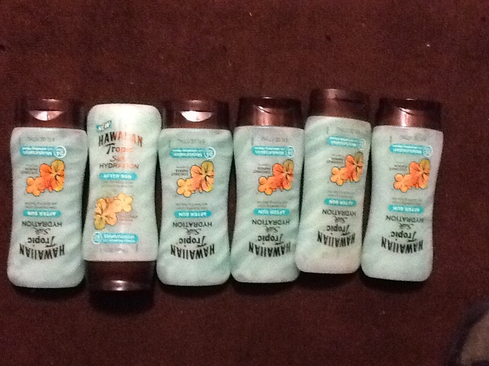 6 Hawaiian Tropic Silk Hydration After Sun Lotion Coconut Papaya Scent Each 6 oz