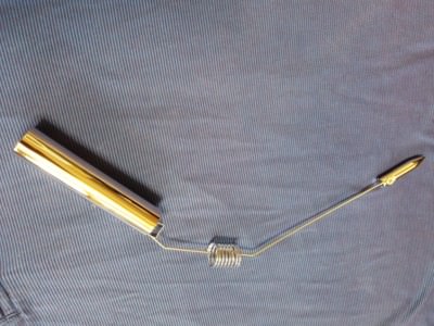 Mineral  Aura Exploration Dowsing Rods Energy Detector Brass Gold Aurameter