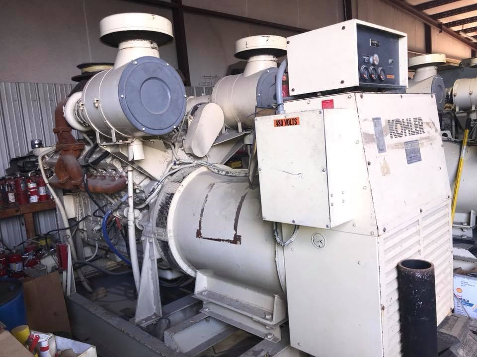 (3) Kohler 800KW Generators, Detroit Diesels, with extras!!