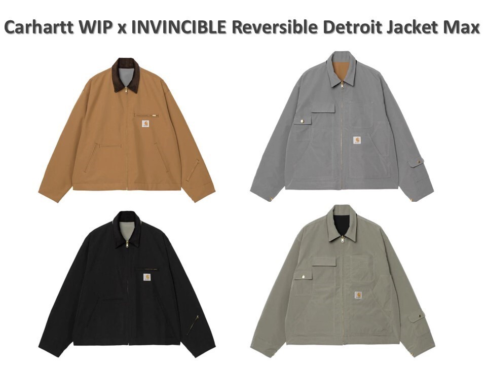 ジャケット・アウター carhartt INVINCIBLE DETROIT JACKET Carhartt WIP x INVINCIBLE Reversible Detroit Jacket Max