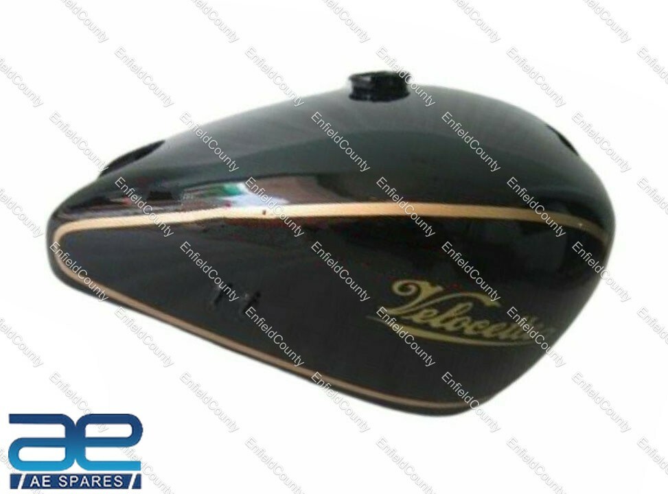 PETROL FUEL TANK BLACK PAINTED FOR VELOCETTE 350CC KTS KSS MARK 1 