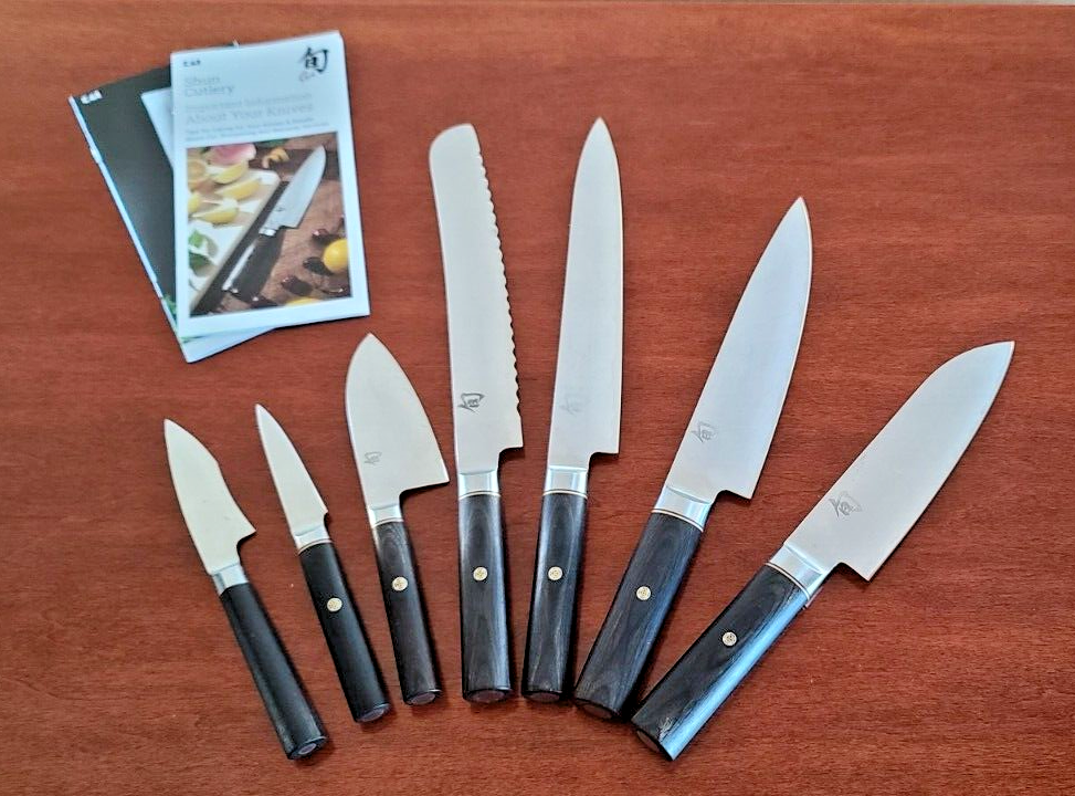 Shun RAI Elite 7 Piece  Knife Set, Bamboo Block, SG 0400, 01, 03, 04, 06, 07, 54