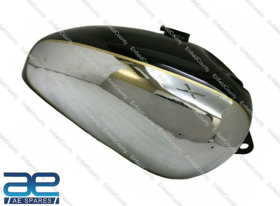 FUEL GAS PETROL TANK CHROME AND BLACK PAINTED FOR PANTHER M100 M120  