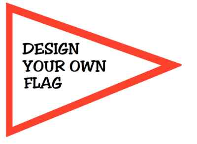 Custom Triangle JESTER font  Safety Replacement Whip Flag Jeep UTV ATV GOLF CART