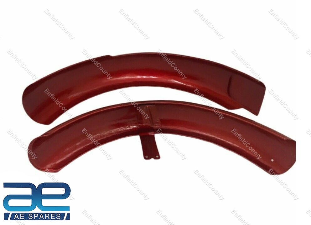 Fits For Norton Commando Roadster Cherry Painted Mudguard Set With Stay  