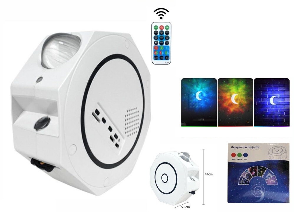 Proiettore LED Galassie Cielo di Stelle hd Telecomando Luce Notturna Bambini val