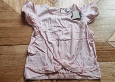 Country Road - Girls Cotton Frill Wrap Tee/Top - Size 10 RRP $34.95 - Pink