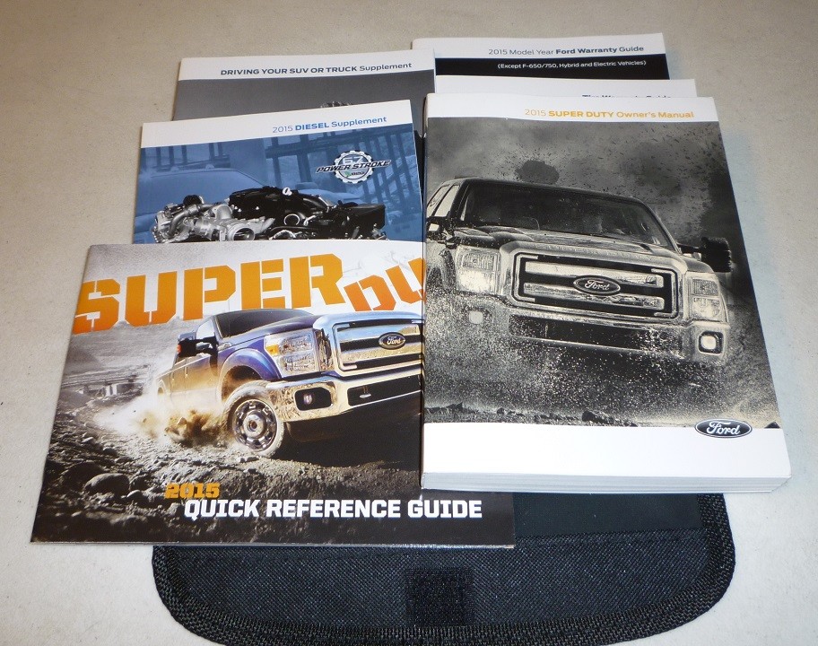 2015 Ford F Super Duty Owners Manual Set 15 Guide F250 F350 Case