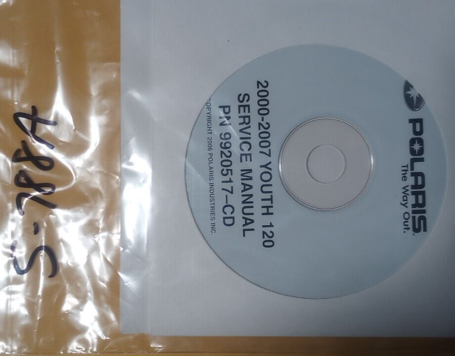 Polaris Used 2000-2007 Youth 120 Service Manual CD 9920517
