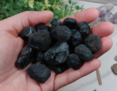 4oz Lot Apache Tear Obsidian Rough Stones Mexico Crystals M