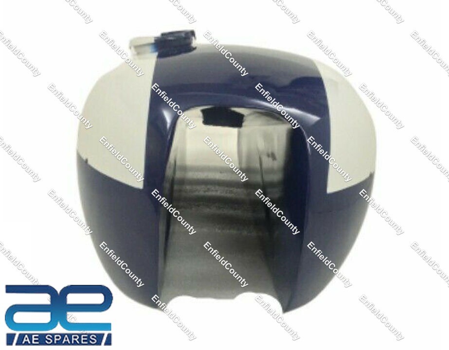 Fits Triumph T140 Blue & White Paint Oil in Frame Fuel Petrol Gas Tank  