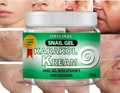 Karakol cream snail cream gel  skincare snail caracol gel face hands dark spots