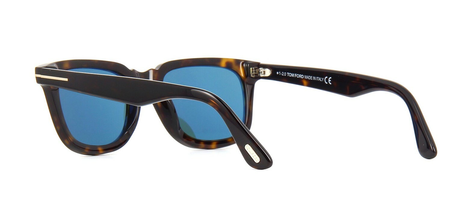 Pre-owned Tom Ford Ilias Ft1154 Black/grey (01a) Sunglasses In Blue