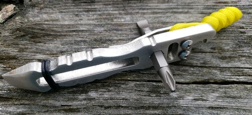 EDC Multi Tool Pry Bar Pocket Clip Opener Stainless Steel Custom Made in USA