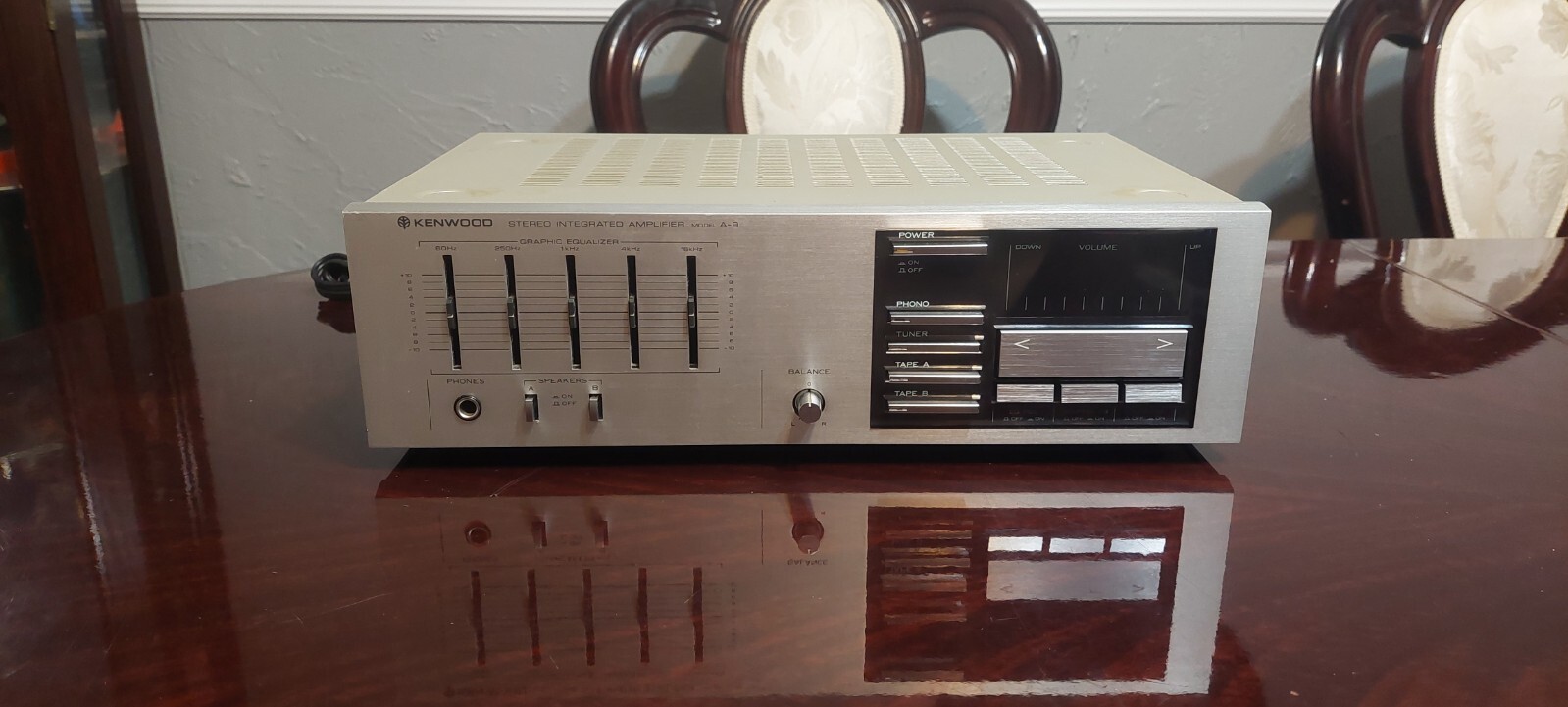 Vintage KENWOOD A-9 Stereo Integrated Amplifier Graphic