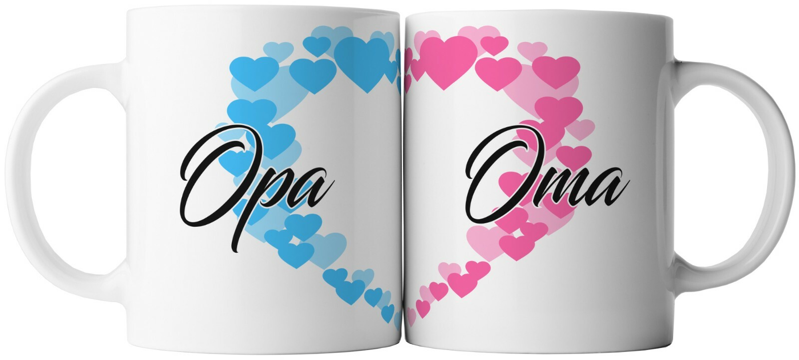 ghostee Tasse 2er Set Oma Opa Mama Papa Muttertag