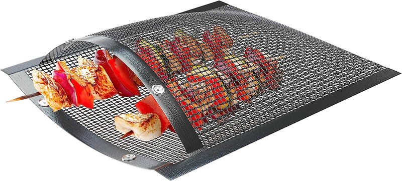 New and Improved Reusable  Mesh Grill Bag - Perfect for Grilling Fish, Shrimp