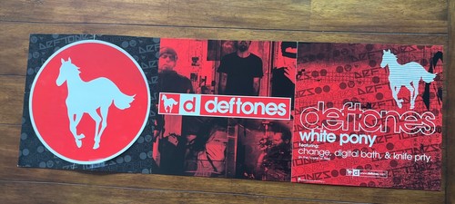 DEFTONES Rare DOUBLE SIDED PROMO POSTER FLAT 2000 CD 12”x36
