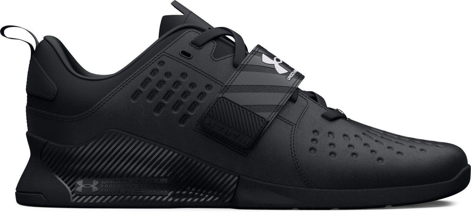 Size 10.5 - Under Armour Reign Lifter Black White
