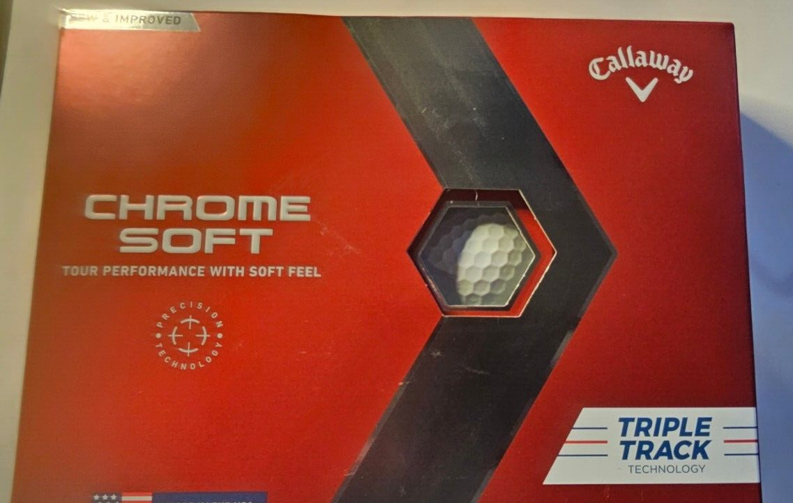 Callaway Chrome NEW Soft Triple Track Golf Balls 1 Dozen Callaway Chrome NEW Soft Triple Track Golf Balls 1 Dozen