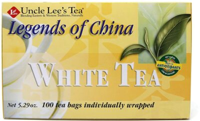 Legends of China White Tea by Uncle Lee's Tea, 100 tea bags Regular